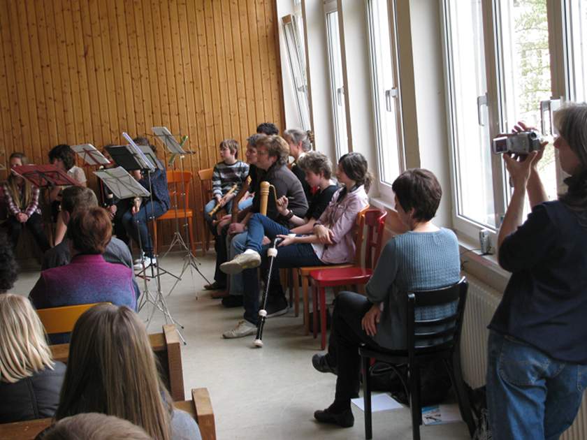 Anspannung vor dem Konzert